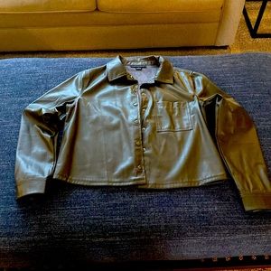 Sanctuary faux leather shirt